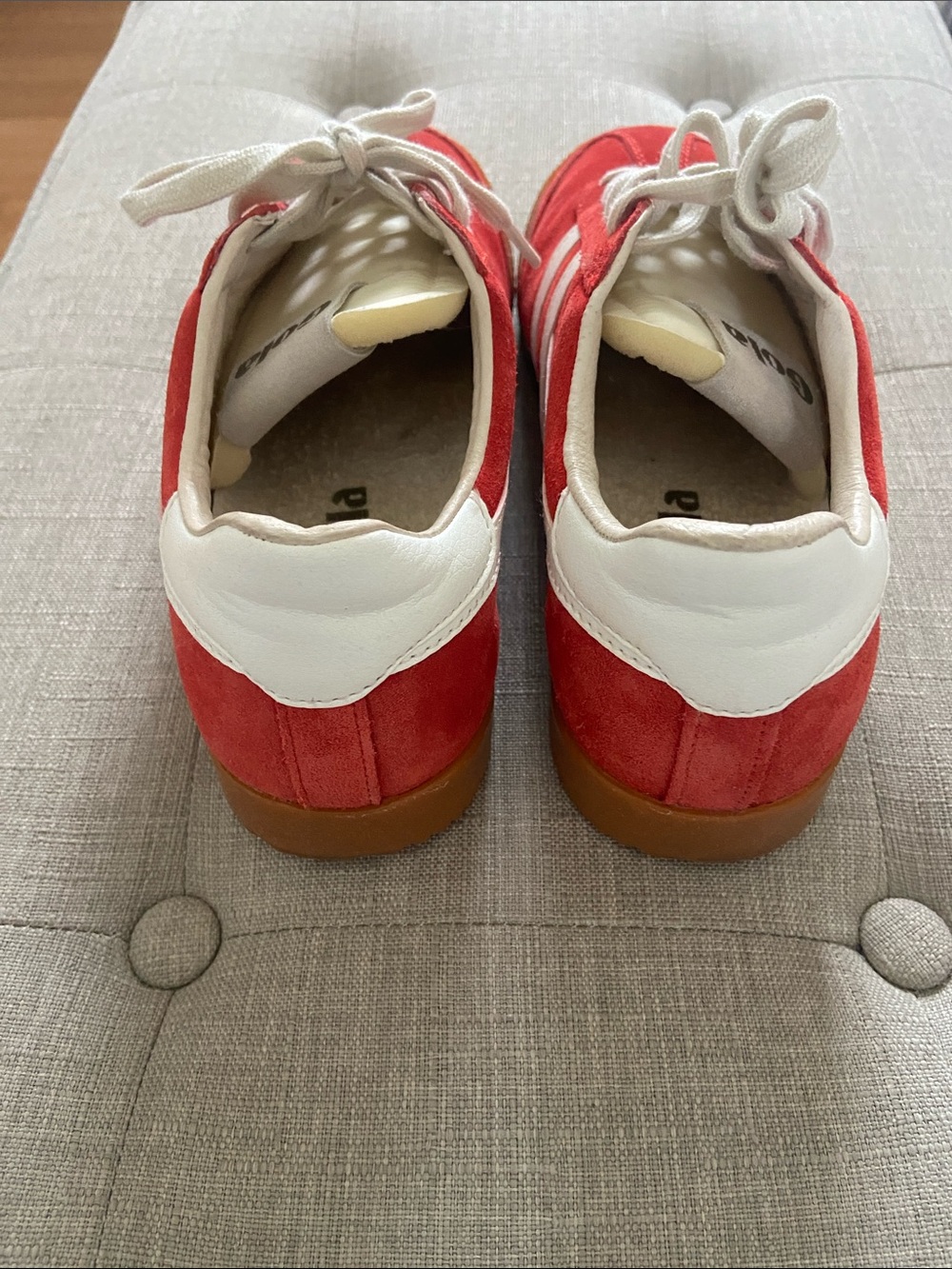 Gola Elan burnt red and white sneakers sz 7 - Picture 4 of 10